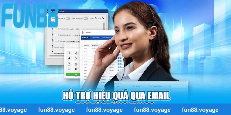 Hỗ trợ hiệu quả qua email tại hệ thống Fun88